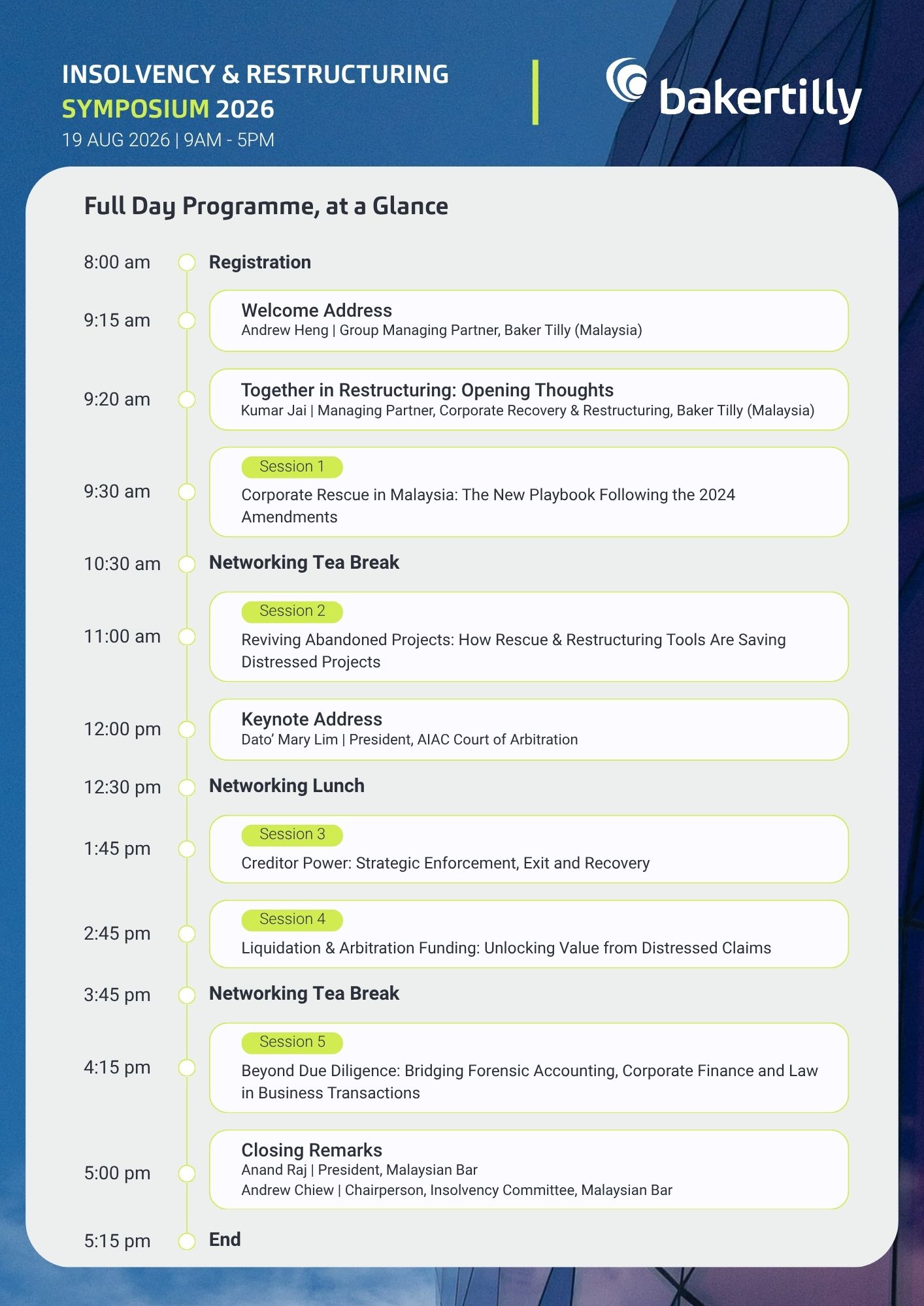 Tax & Budget Webinar programme